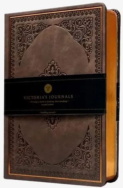 VICTORIA'S JOURNALS notes na linije VINTAGE 14x20cm 