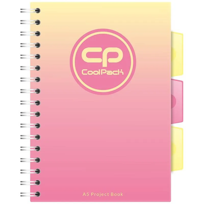 Notes sa spiralom A5 GRADIENT PEACH 