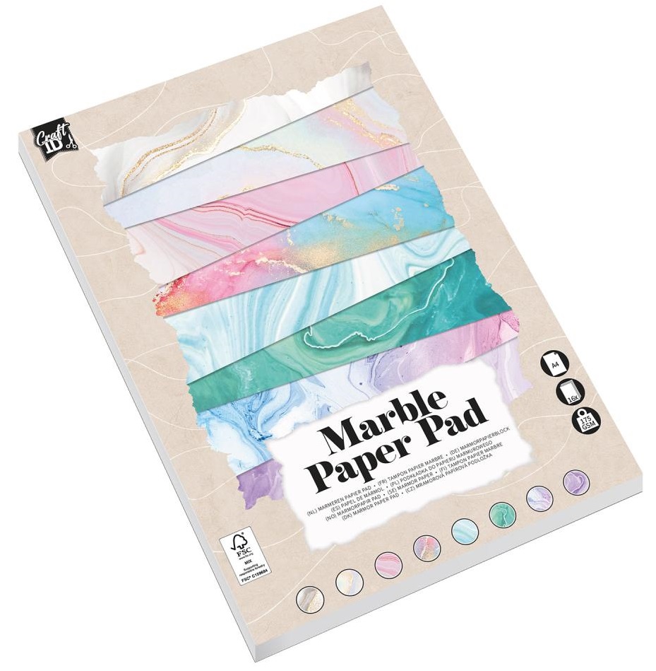 Hobi papir A4 PASTEL, 10 boja 