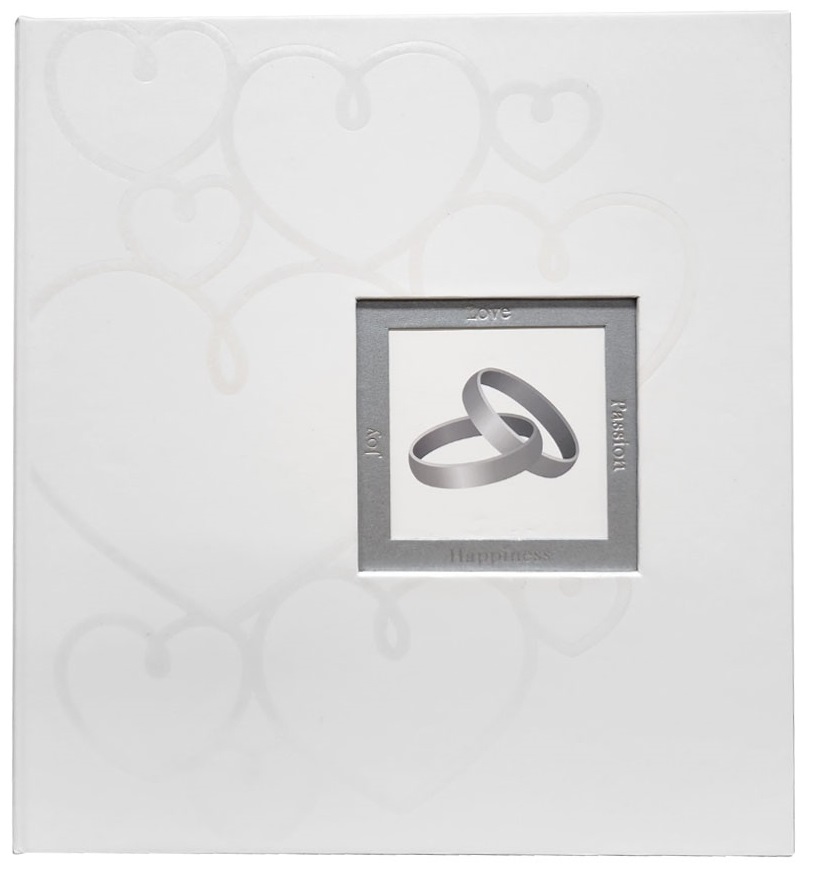 Album za fotografije 13X18/200 WEDDING HEARTS - BELI 