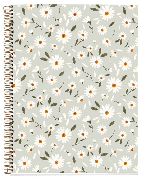 MIQUELRIUS notes A4 na kvadrate FLOWERS 