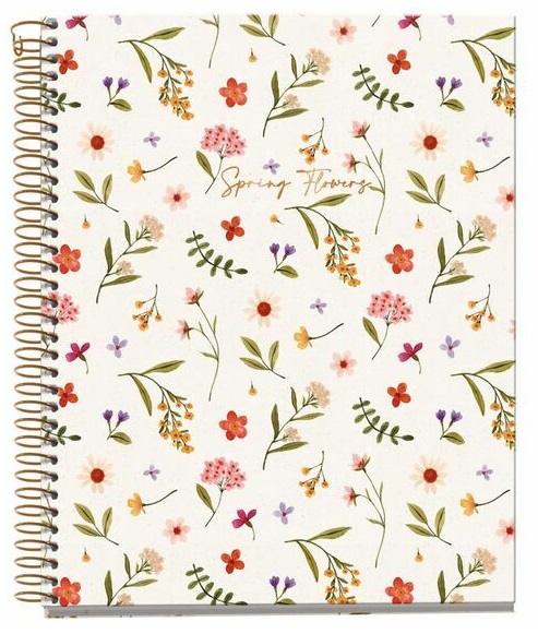 MIQUELRIUS notes A5 na kvadrate FLOWERS 