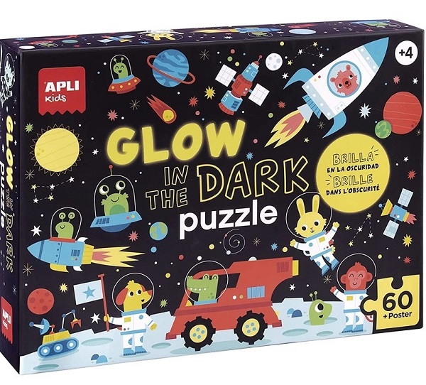 Puzzle za decu koje sijaju u mraku SVEMIR - 60kom 