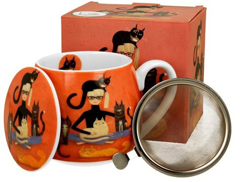 Šolja sa infuzerom CAT'S WORLD - CINDY & KITTIES 