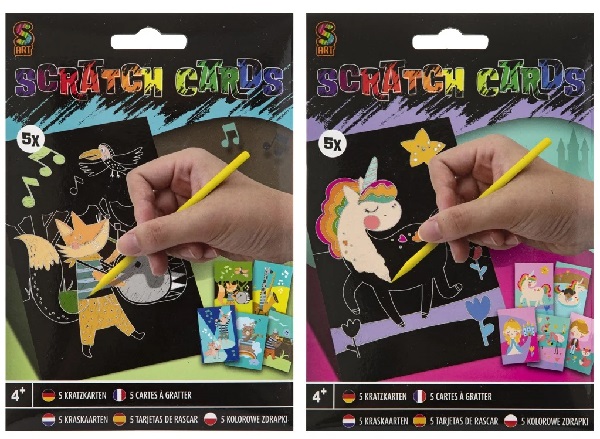 Kreativni set 5 SCRATCH CARDS / DVE VRSTE 