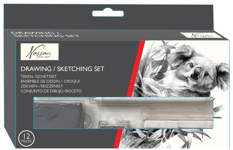 Set za crtanje i skiciranje NASSAU 12kom 