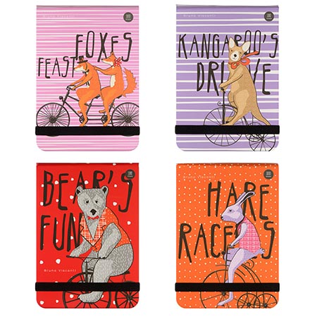 Notes 9x13cm MEGAPOLIS JOURNAL Bruno Visconti, 100 listova, linije (4 motiva) 