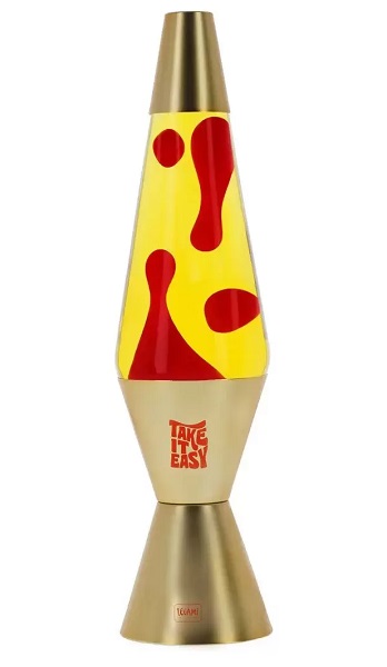 Dekorativna lava lampa ZLATNA 