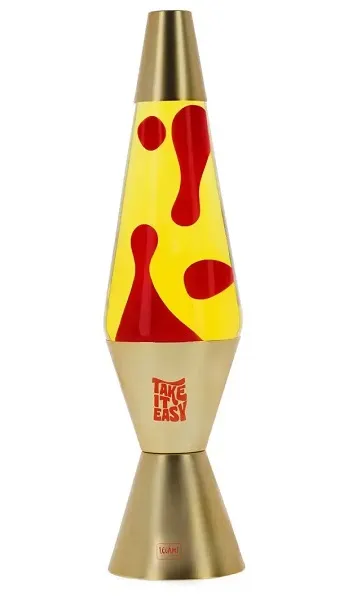 Dekorativna lava lampa ZLATNA 