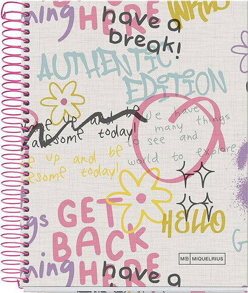 MIQUELRIUS sveska A5,kvadratići, TP -  REBEL 