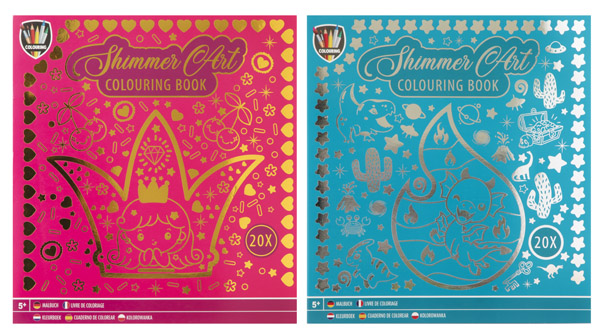 Kreativni set za bojenje SHIMMER ART 20strana / DVE VRSTE 