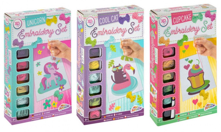 Kreativni set za vezenje / TRI VRSTE 