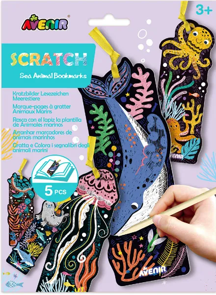 SCRATCH BOOK grebalica MORSKE ŽIVOTINJE 