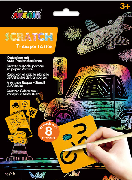 SCRATCH BOOK knjižica grebalica PREVOZNA SREDSTVA 