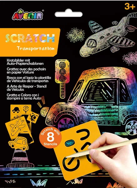 SCRATCH BOOK knjižica grebalica PREVOZNA SREDSTVA 