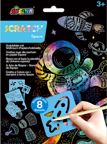 SCRATCH BOOK knjižica grebalica SVEMIR 