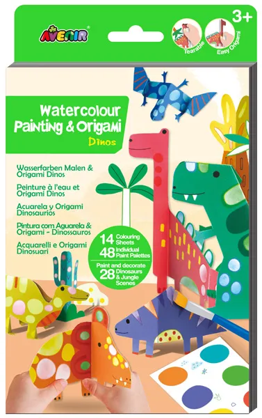 Kreativni set PAINTING & ORIGAMI - DINOSAURUSI