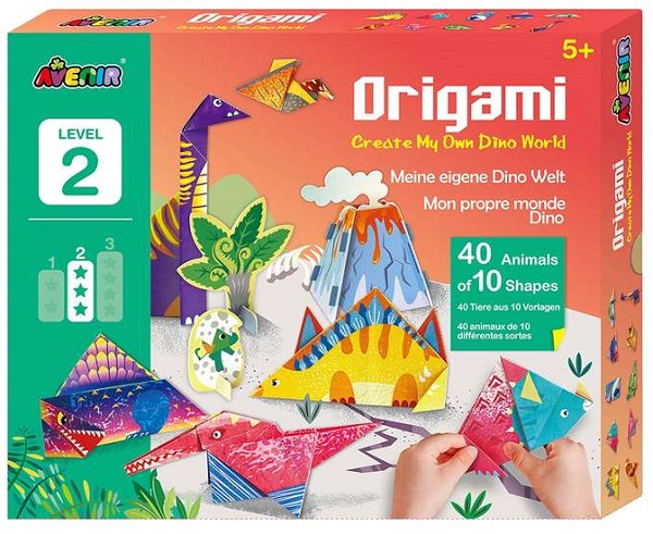 Kreativni set ORIGAMI - DINO WORLD LEVEL 2 