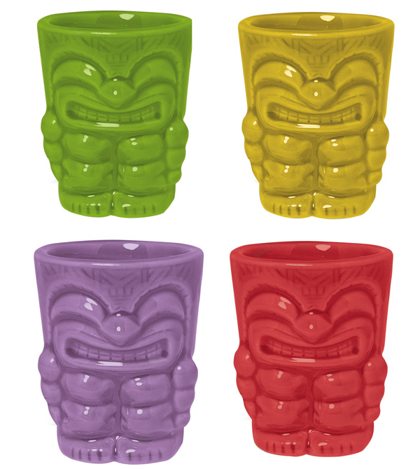 Set četiri čašice za šot TIKI 