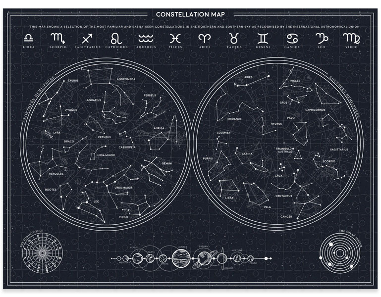 Puzzle koje svetle u mraku SAZVEŽĐA - 300kom 