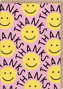 Čestitka SMILEY FACES THANK YOU 