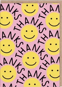 Čestitka SMILEY FACES THANK YOU 