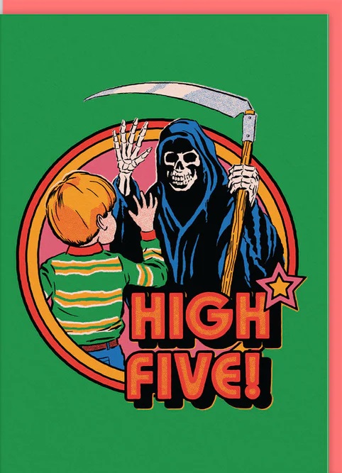 Čestitka HIGH FIVE DEATH 