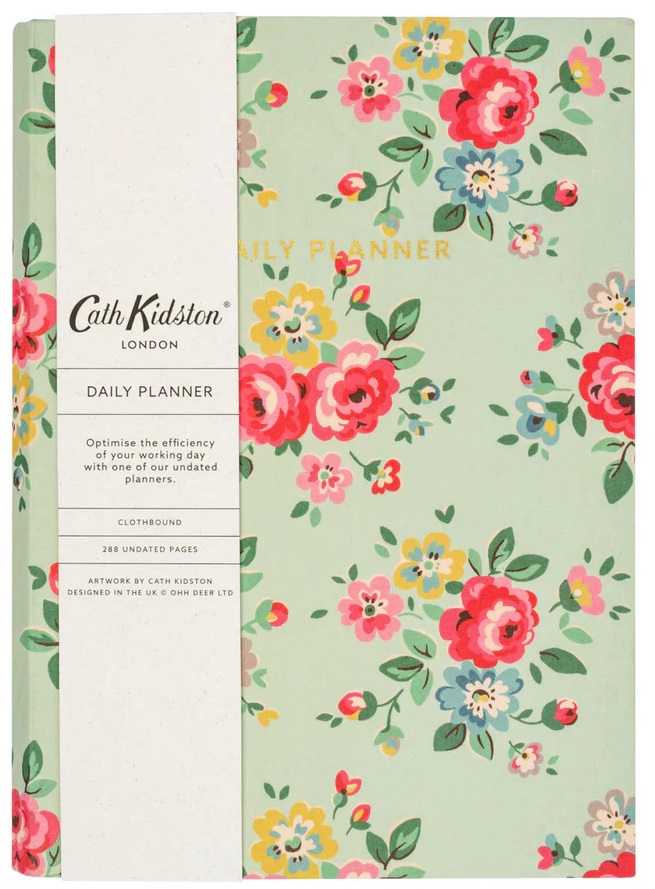 Nedatumirani planer A5 na linije DUCK EGG FLORAL 