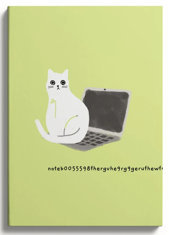 Notes A5 na linije LAPTOP CAT 