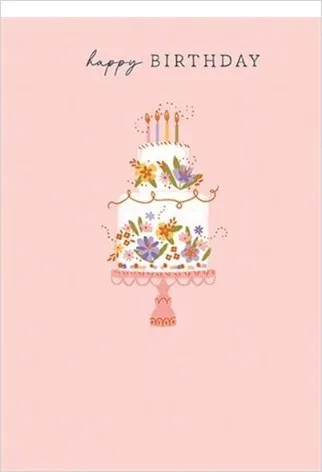 Rođendanska čestitka FLORAL BIRTHDAY CAKE 