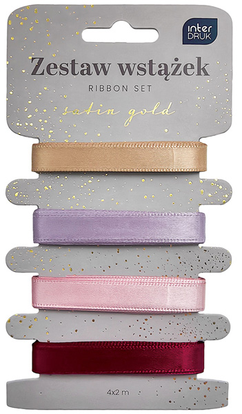 Set četiri ukrasne trake SATIN GOLD 