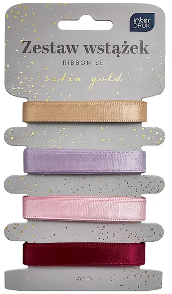 Set četiri ukrasne trake SATIN GOLD 
