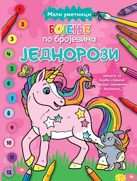 MALI UMETNICI: BOJENJE PO BROJEVIMA – JEDNOROZI 