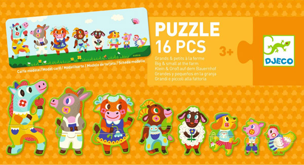 Puzzle za decu VELIKI I MALI - NA FARMI 