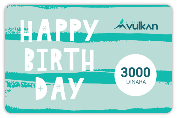 GIFT KARTICA / VAUČER srećan rođendan zelena 3000 