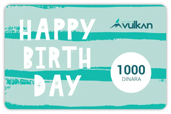 GIFT KARTICA / VAUČER srećan rođendan zelena 1000 