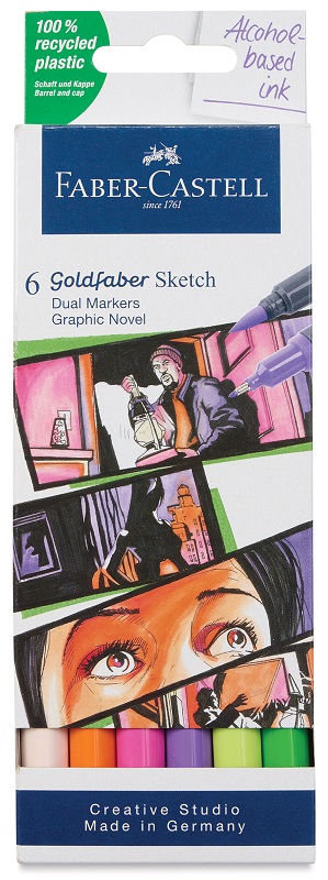 FABER CASTELL dual markeri 1/6 GRAFIČKE NOVELE 