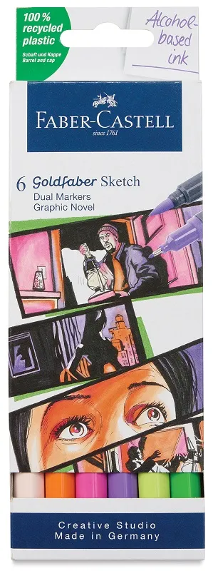 FABER CASTELL dual markeri 1/6 GRAFIČKE NOVELE 