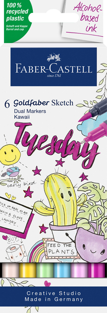 FABER CASTELL dual markeri 1/6 KAWAII 