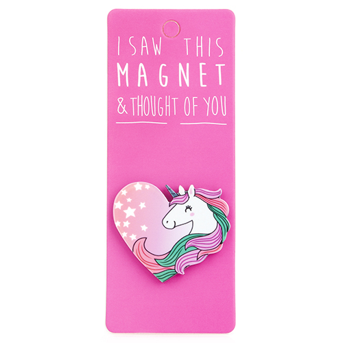 Magnet za frižider I SAW THIS MAGNET Unicorn Heart 