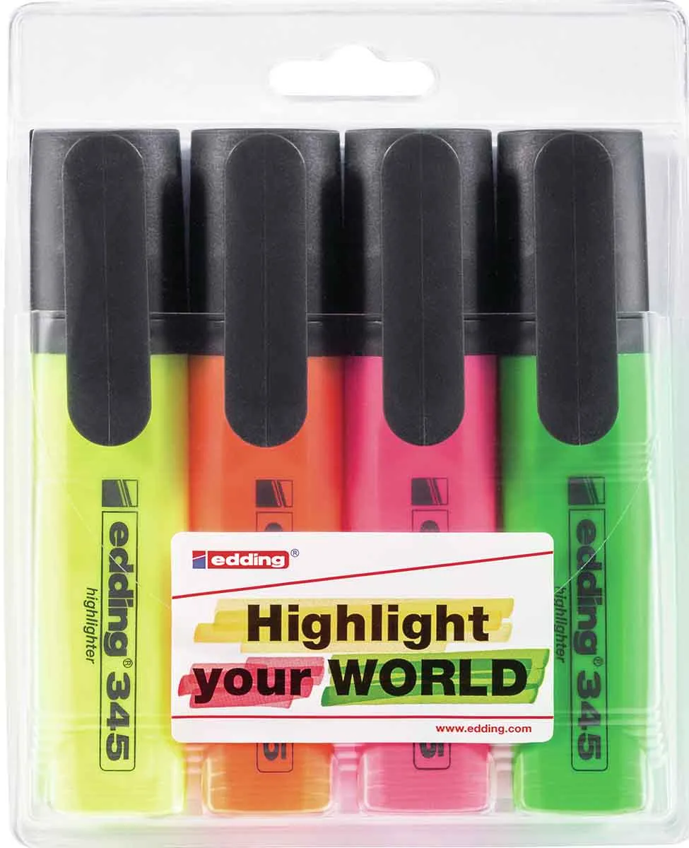 SIGNIRI E-345 2-5MM                  SET 1/4 EDDING SORTIRANO 