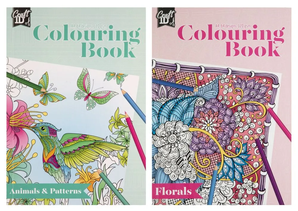 Bojanka za odrasle COLOURINGBOOK / DVE VRSTE 