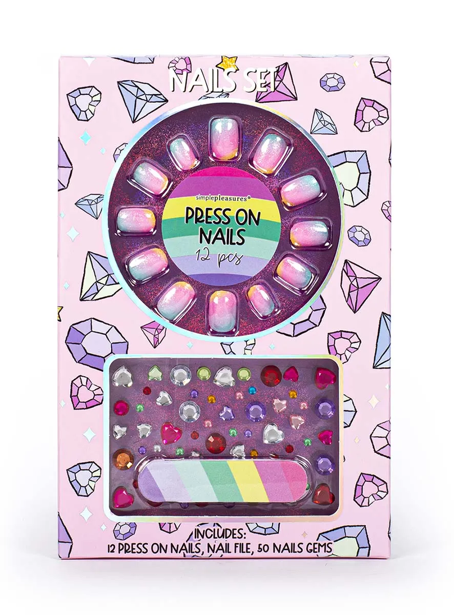 Dečiji set za nokte sa nalepnicama PRES ON NAILS 