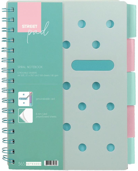 STREET GREEN  SVESKA SP A4 LINIJA 100LIS 