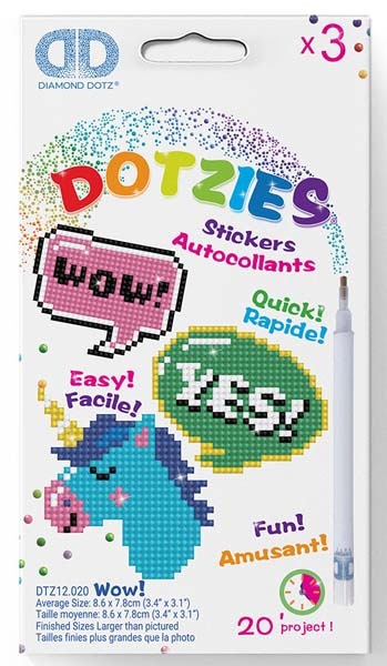 STIKERI slikanje cirkonima  JEDNOROG 