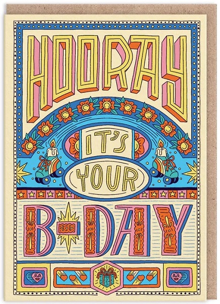 Rođendanska čestitka HOORAY IT'S YOUR BIRTHDAY 