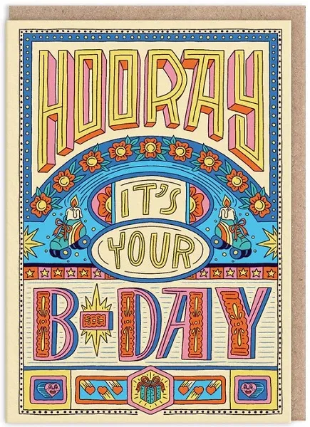 Rođendanska čestitka HOORAY IT'S YOUR BIRTHDAY 