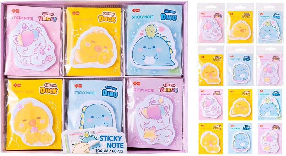 Blok za poruke UNICORN DUCK DINOSAUR (više vrsta) 