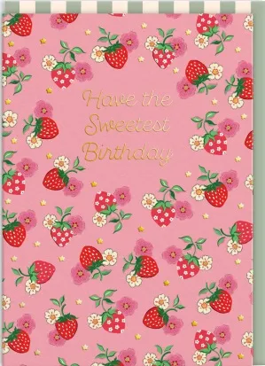 Rođendanska čestitka SWEETEST STRAWBERRY 