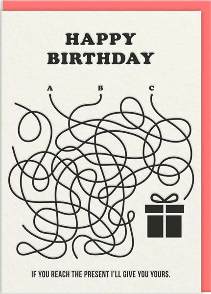 Rođendanska čestitka LINE MAZE 